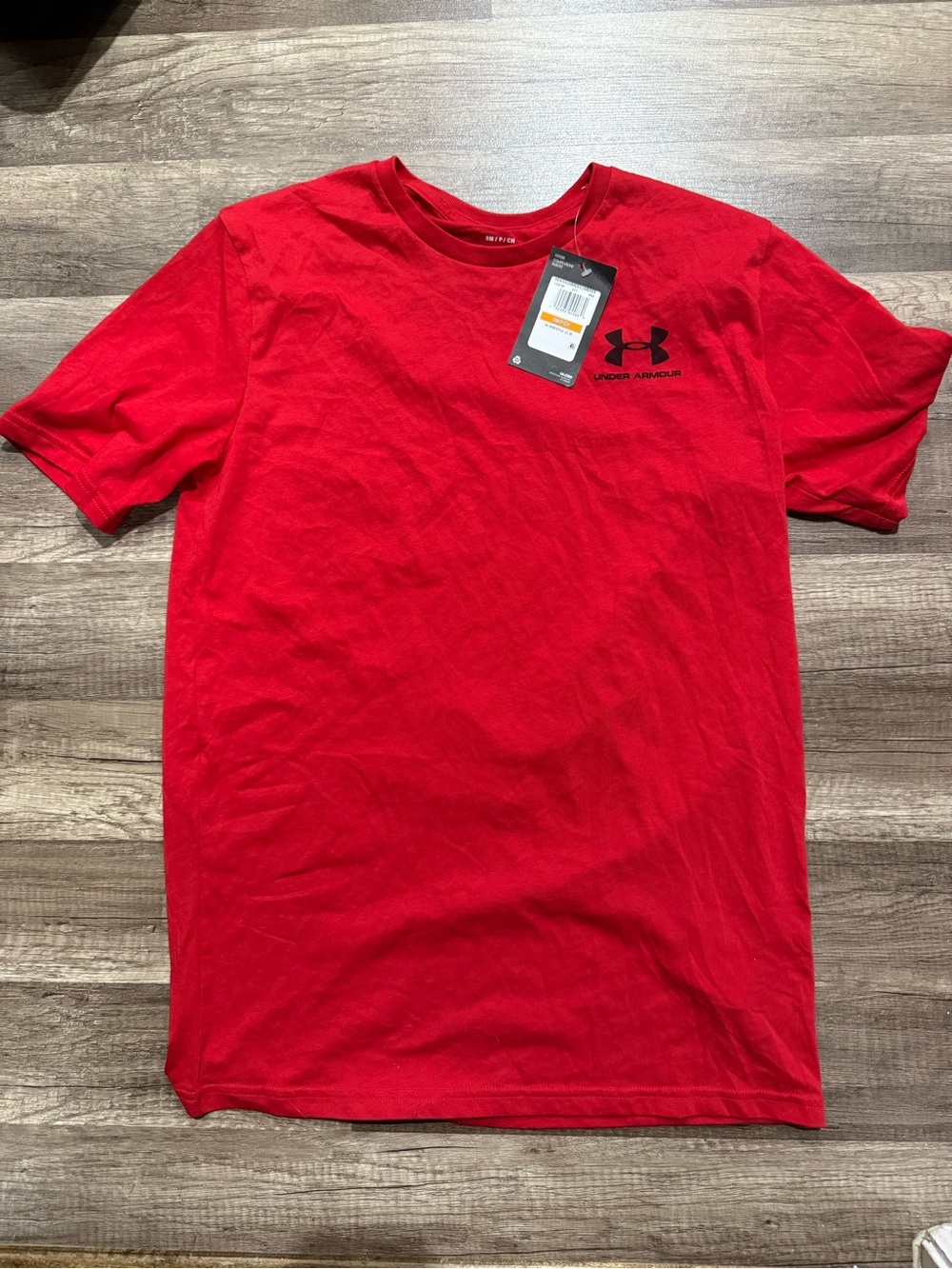 Under Armour Red Short Sleeve Logo Crew Tee